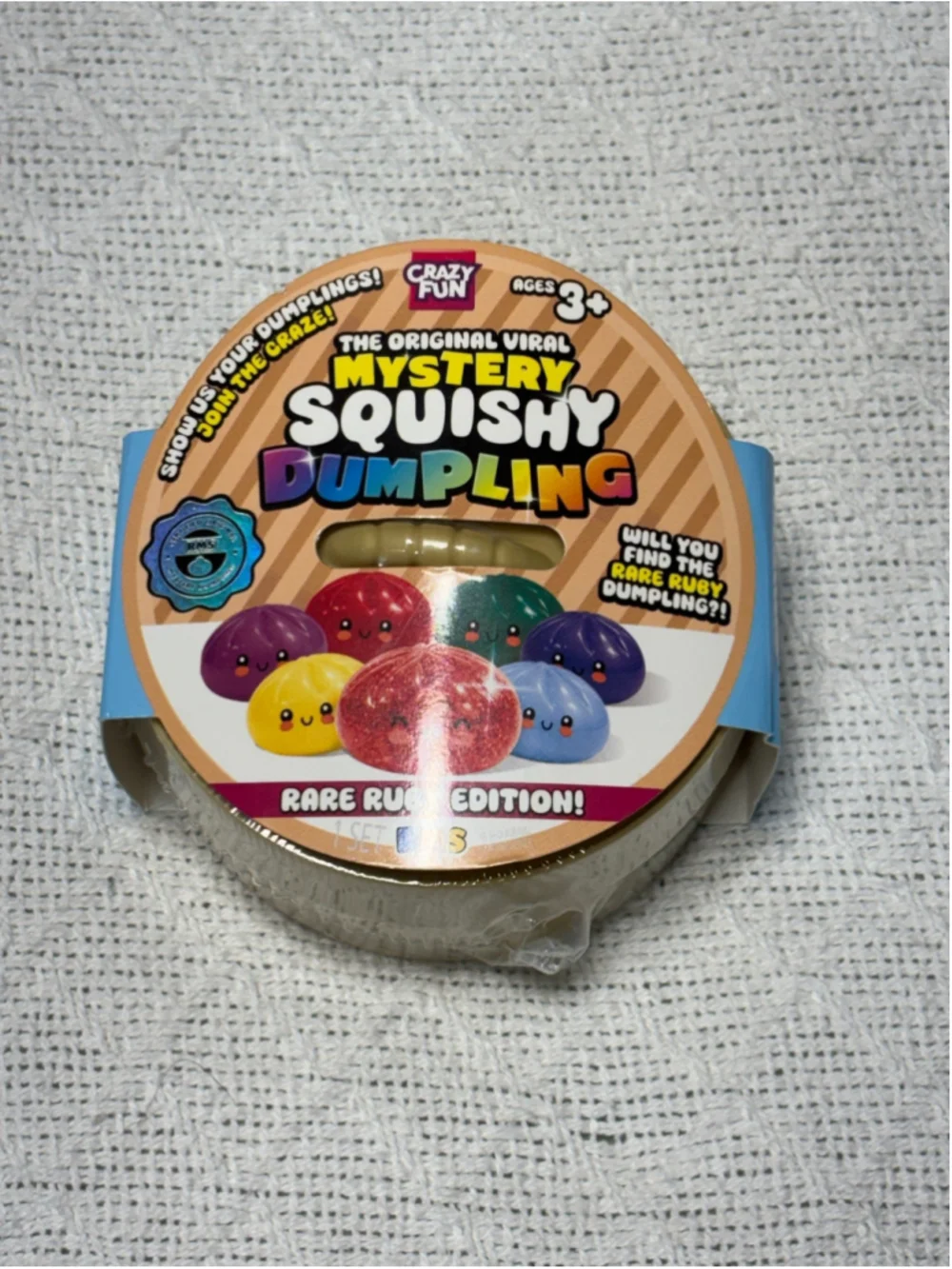 New Sealed RMS Crazy Fun Mystery Squishy Dumpling Rare Ruby Edition TikTok Toy